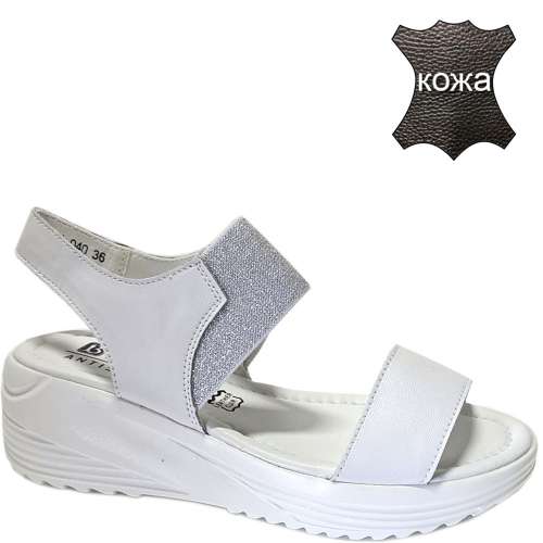 FB104-040 бел Босоножки женские (36-41)/10