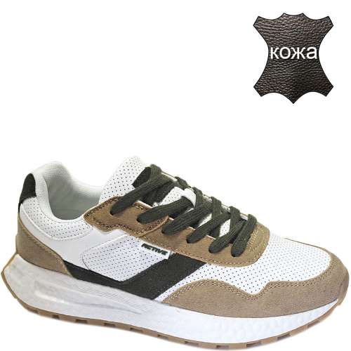 LK222-011 бел  Кроссовки мужские (40-45)/10